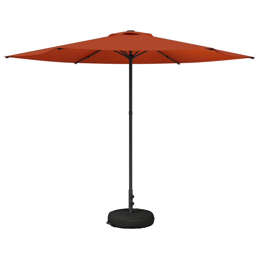 Tuinparasol 300 x 300 cm Polyester Rechthoekig Terracotta