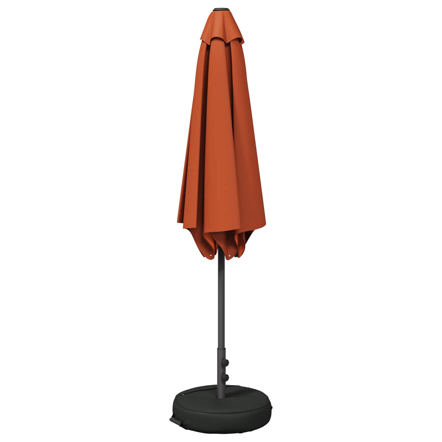 Tuinparasol 300 x 300 cm Polyester Rechthoekig Terracotta