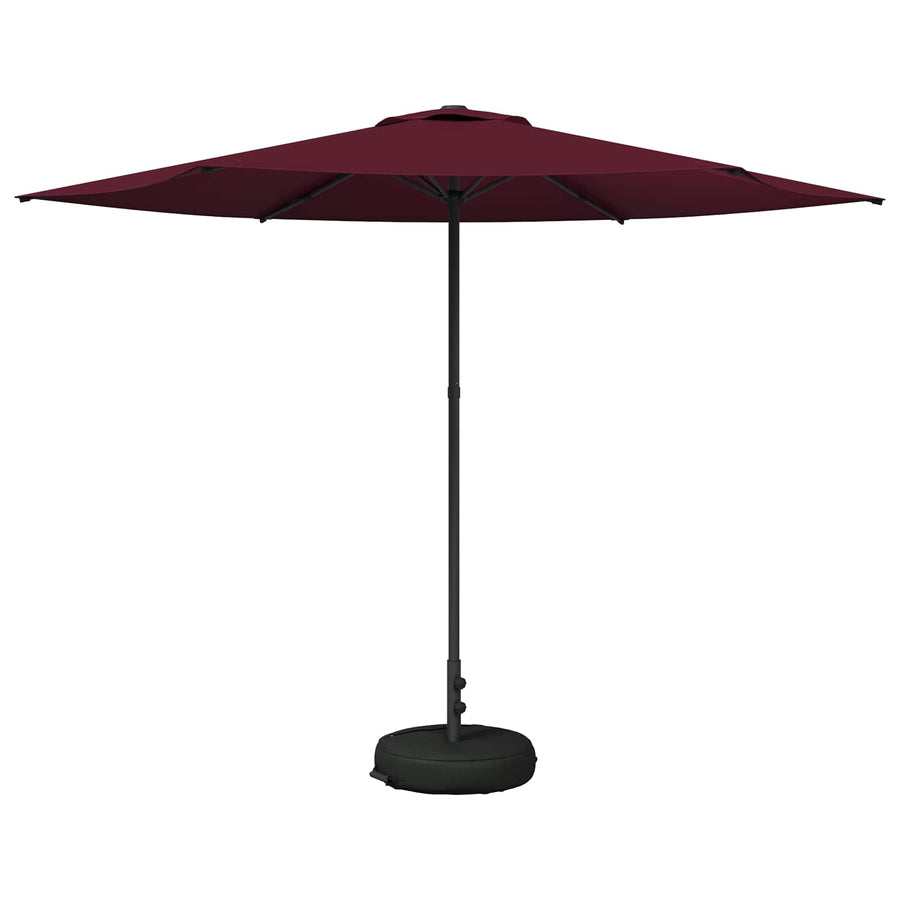 Tuinparasol 300 x 300 cm Polyester Rechthoekig Bordeaux Rood