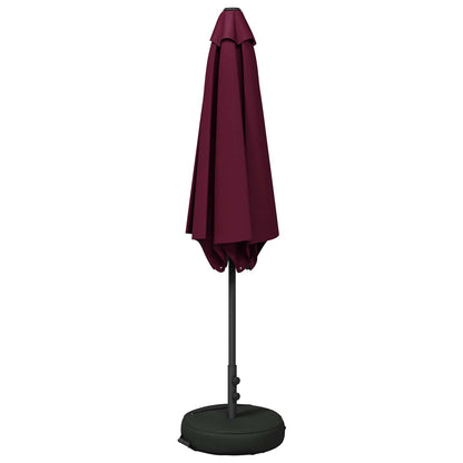 Tuinparasol 300 x 300 cm Polyester Rechthoekig Bordeaux Rood