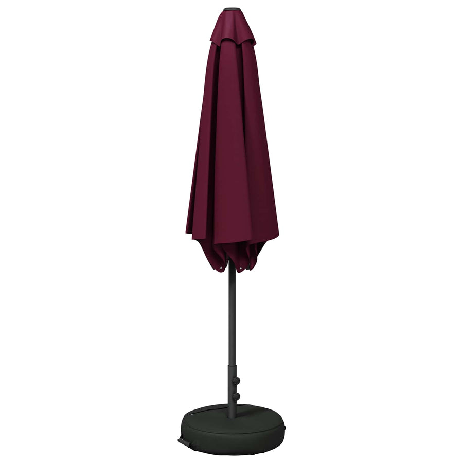 Tuinparasol 300 x 300 cm Polyester Rechthoekig Bordeaux Rood