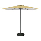 Tuinparasol 300x300 cm rechthoekig geel wit