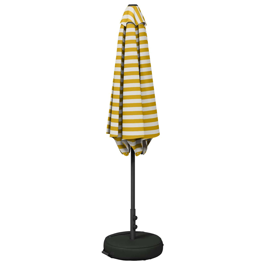 Tuinparasol 300 x 300 cm Polyester Rechthoekig Geel en Wit