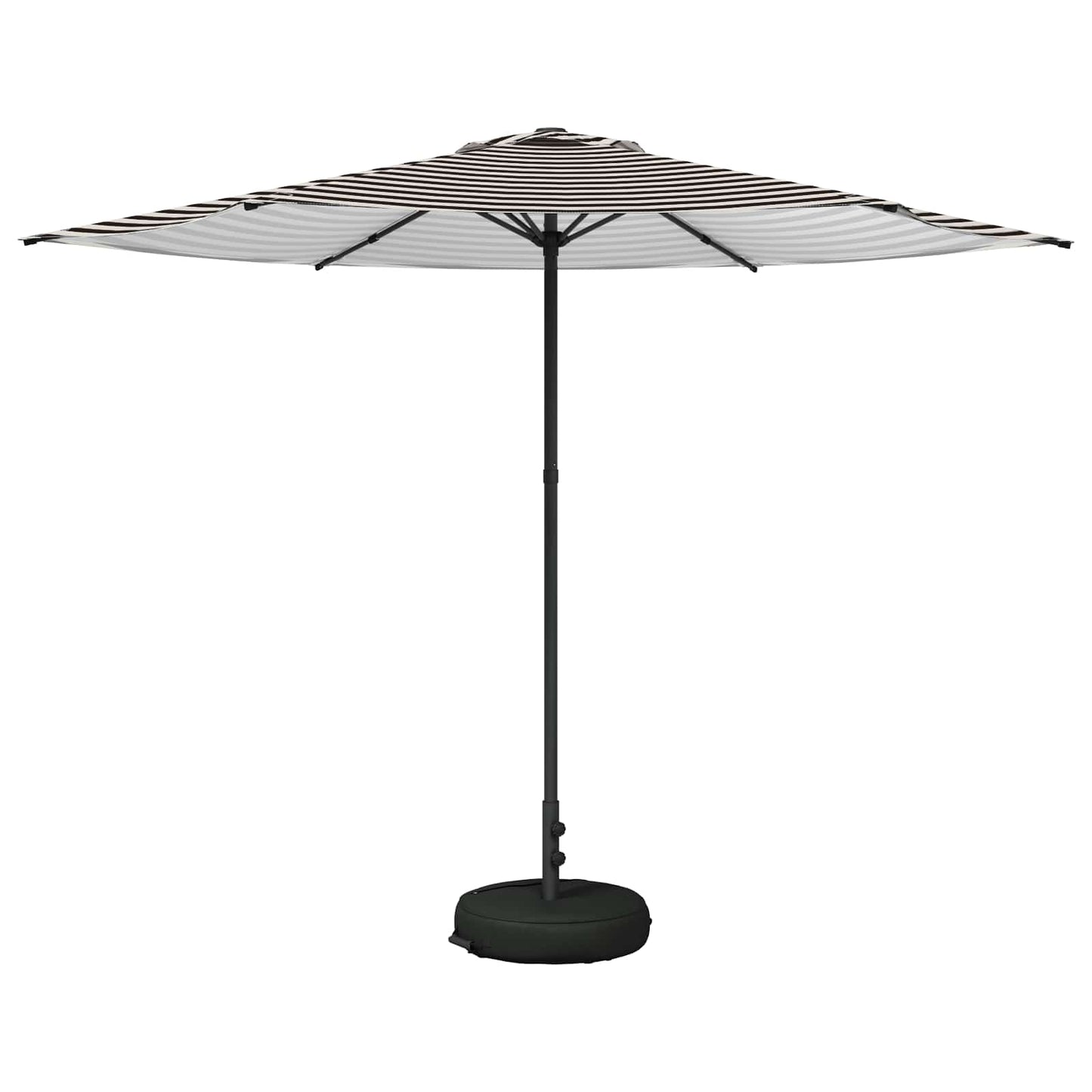 Tuinparasol 300 x 300 cm Polyester Rechthoekig Zwart en Wit