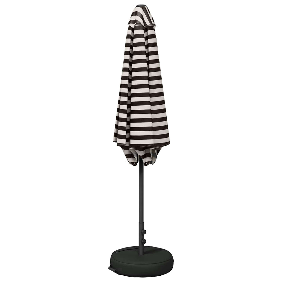 Tuinparasol 300 x 300 cm Polyester Rechthoekig Zwart en Wit