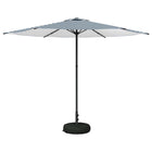 Parasol 300x300 cm rechthoekig blauw wit