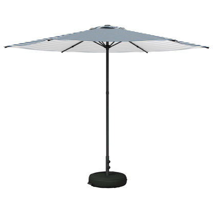 Tuinparasol 300 x 300 cm Polyester Rechthoekig Blauw en Wit