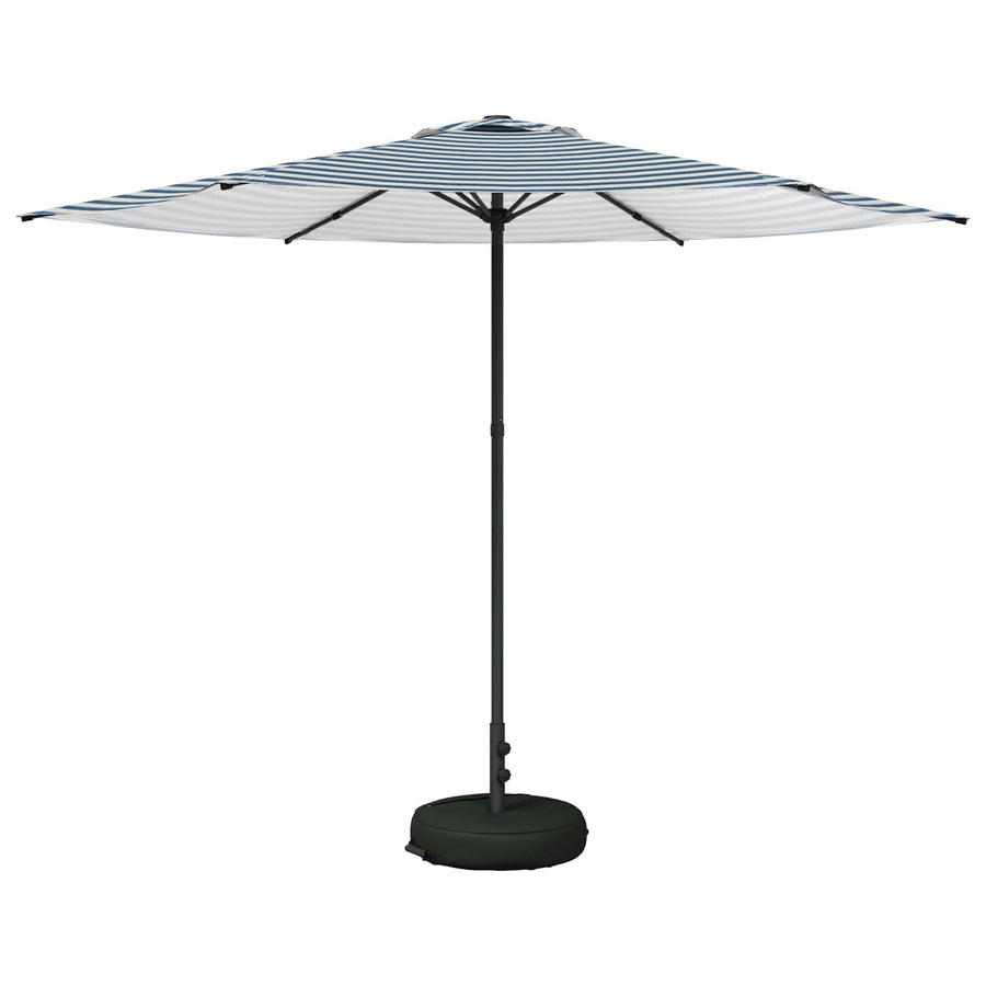 Tuinparasol 300 x 300 cm Polyester Rechthoekig Blauw en Wit