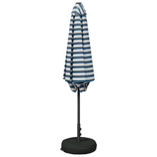 Tuinparasol 300 x 300 cm Polyester Rechthoekig Blauw en Wit