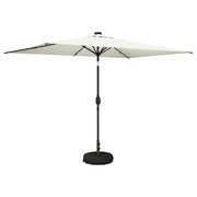 Parasol tuin 290x190x235 cm crèmekleurig polyester
