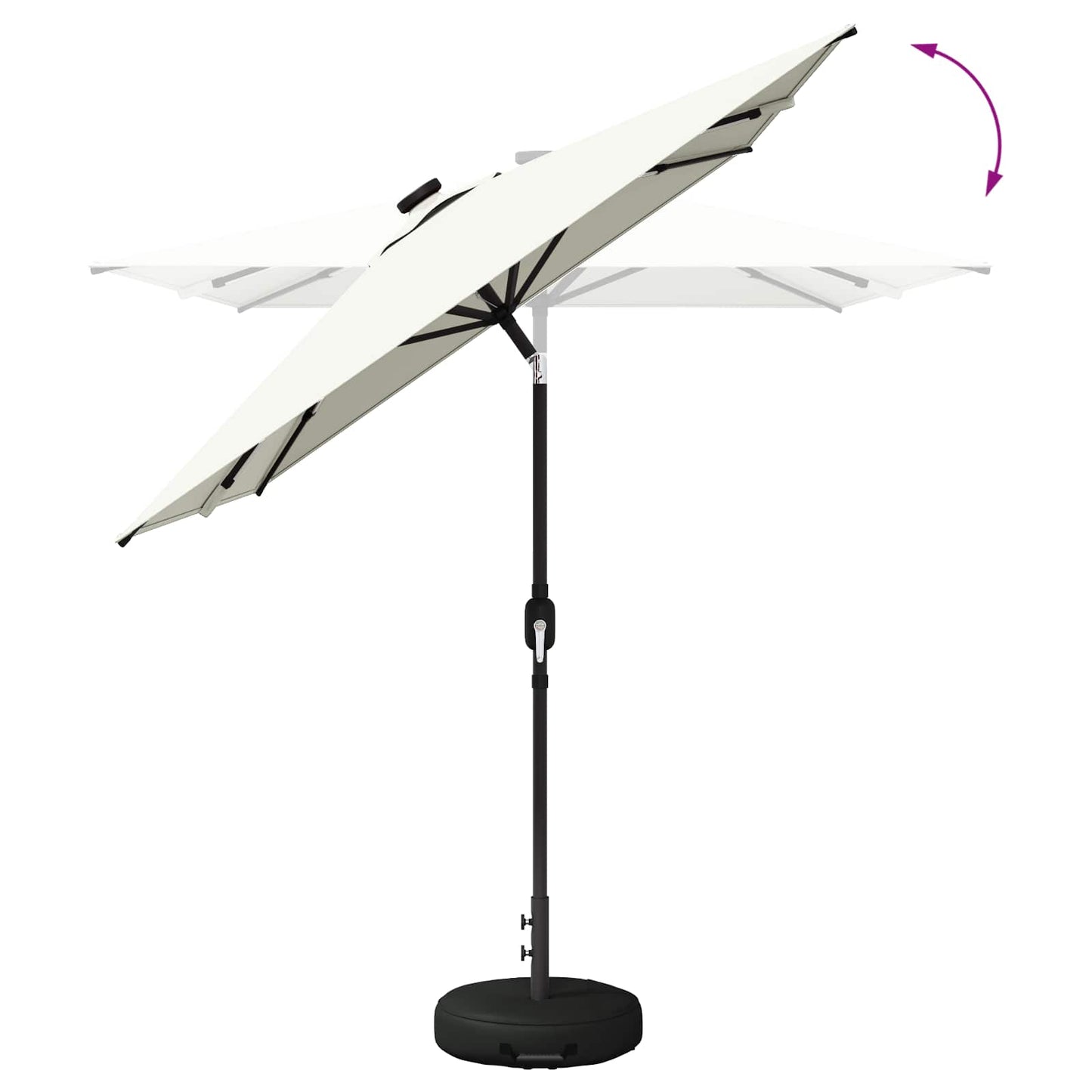 Tuin Parasol met LED Verlichting 200 x 300 cm Polyester