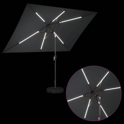 Tuin Parasol met LED Verlichting 200 x 300 cm Polyester