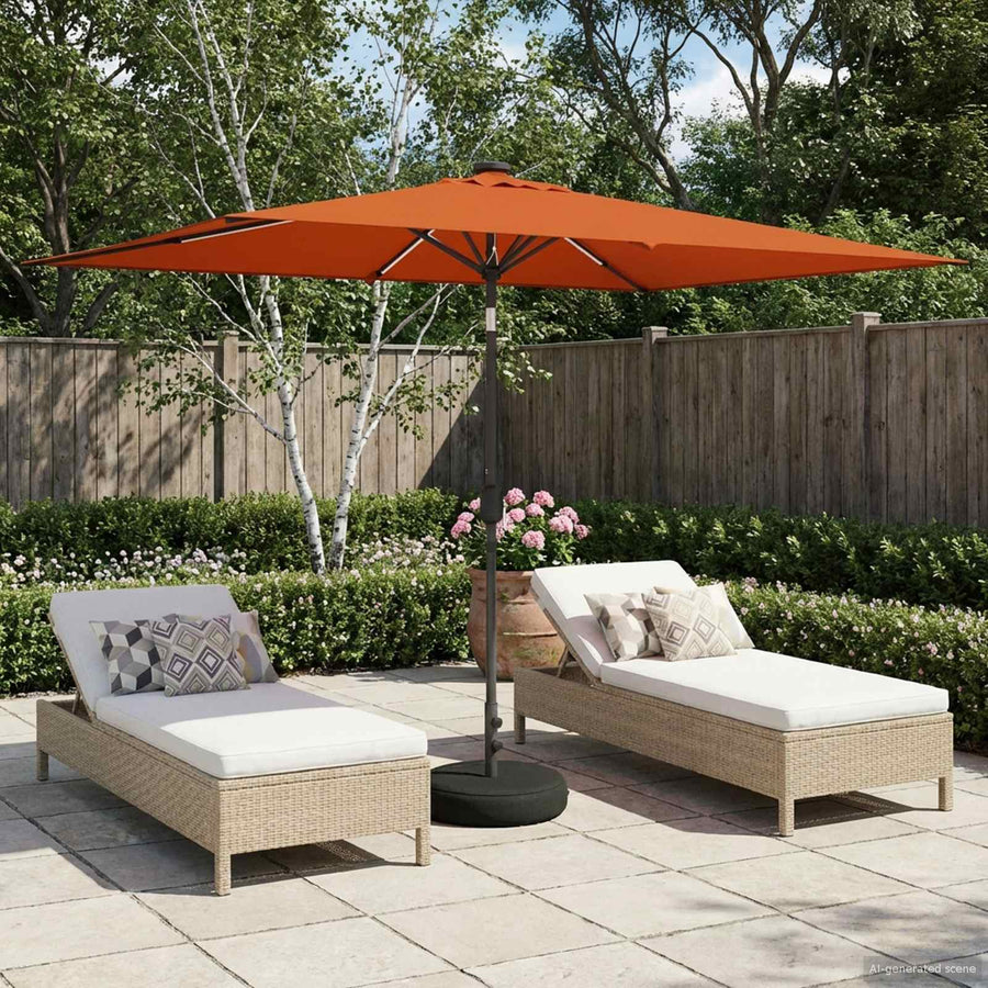 Tuin Parasol met LED Verlichting 200 x 300 cm Polyester