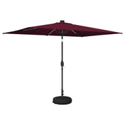 Parasol tuin 200x300 cm bordeaux rood met LED