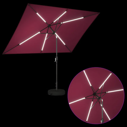 Tuin Parasol met LED Verlichting 200 x 300 cm Polyester