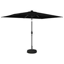 Tuin Parasol met LED Verlichting 200 x 300 cm Polyester Zwart