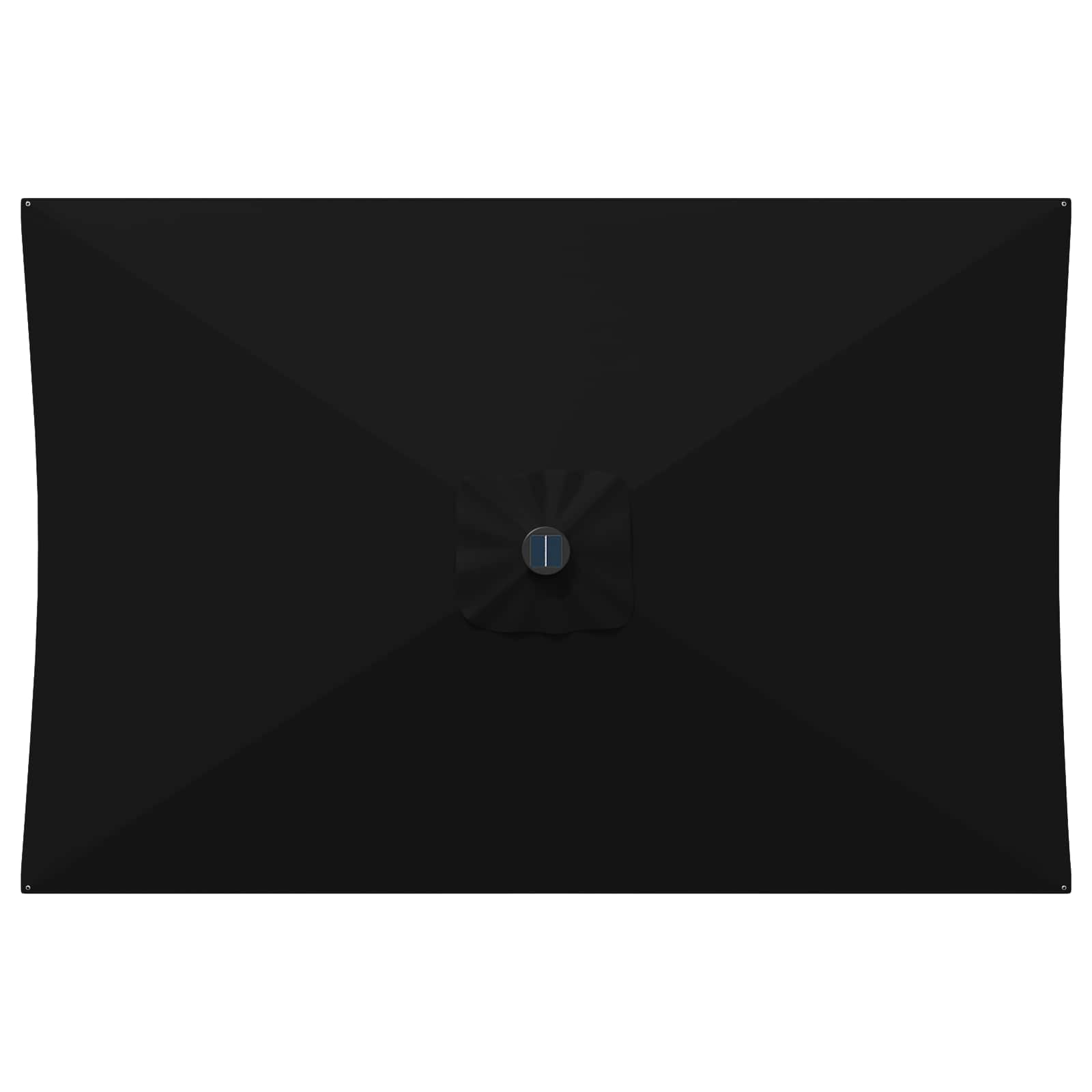 Tuin Parasol met LED Verlichting 200 x 300 cm Polyester Zwart