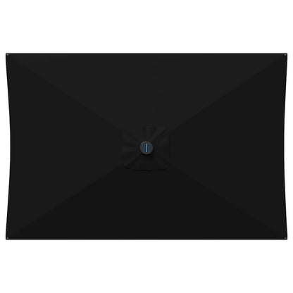 Tuin Parasol met LED Verlichting 200 x 300 cm Polyester Zwart