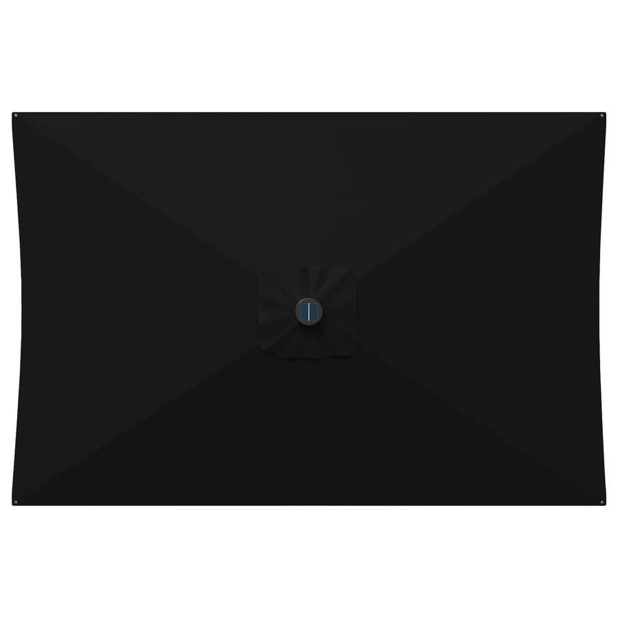 Tuin Parasol met LED Verlichting 200 x 300 cm Polyester Zwart