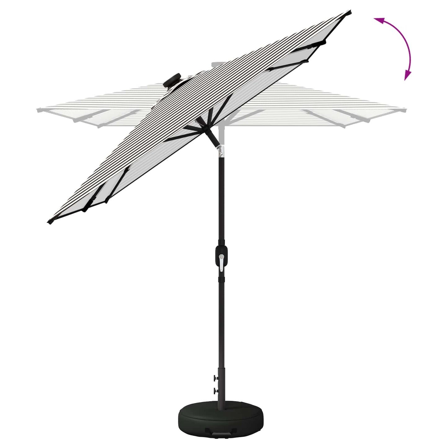 Tuin Parasol met LED Verlichting 200 x 300 cm Polyester