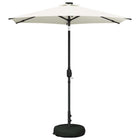 Tuinparasol 226x226x228 cm crème polyester LED
