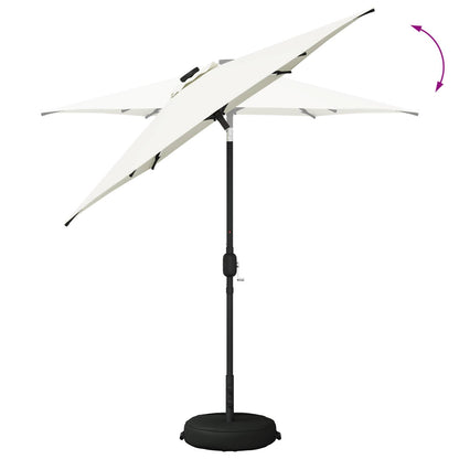 Tuin Parasol met LED Verlichting 230 x 230 cm Polyester