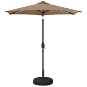 Parasol tuin 230x230 cm led taupe polyester