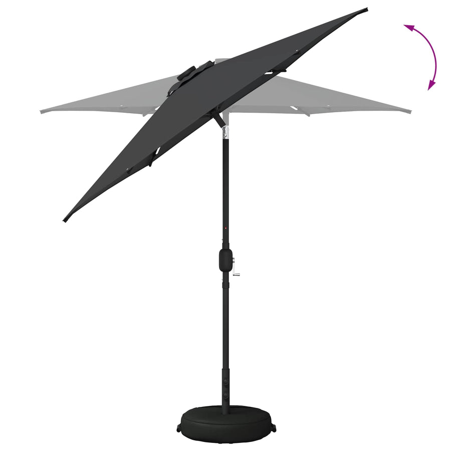 Tuin Parasol met LED Verlichting 230 x 230 cm Polyester
