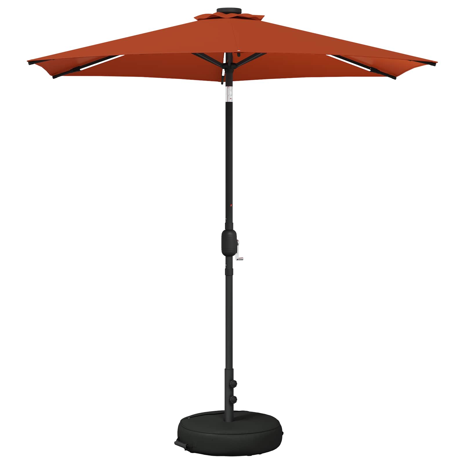 Tuin Parasol met LED Verlichting 230 x 230 cm Polyester