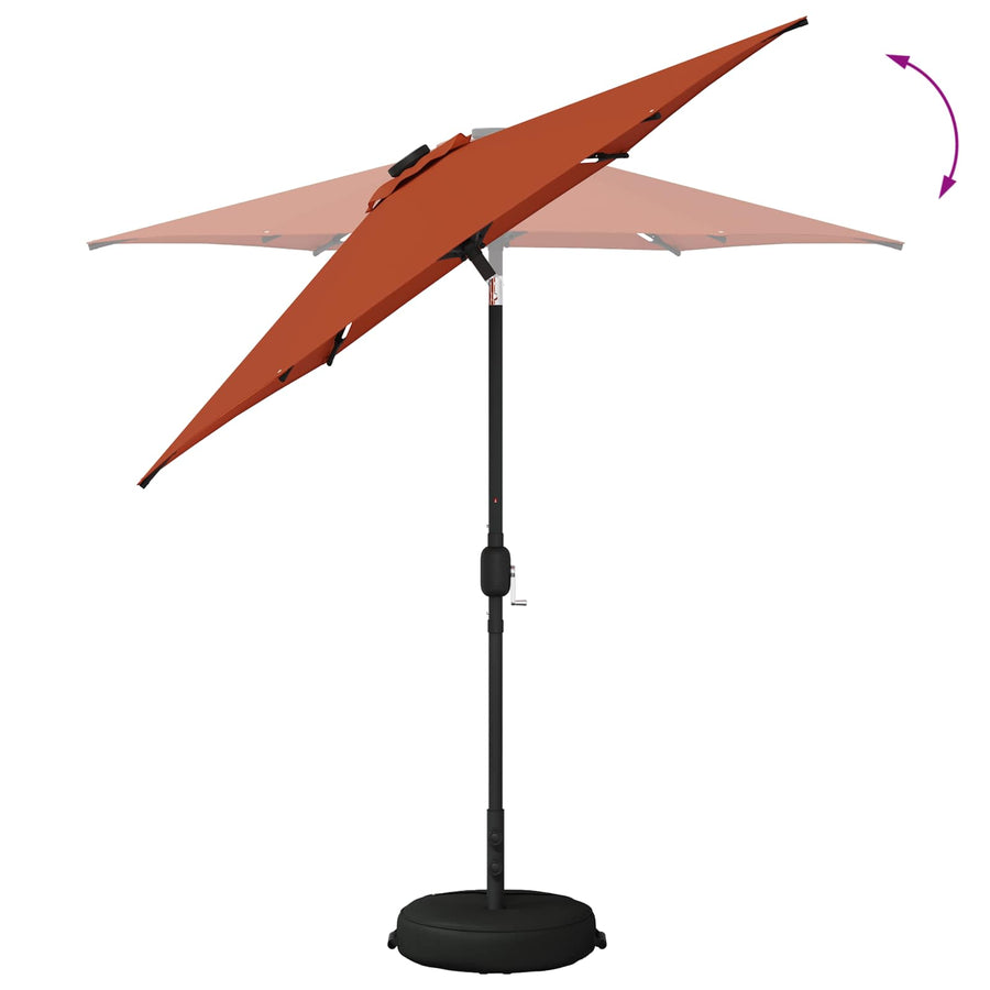 Tuin Parasol met LED Verlichting 230 x 230 cm Polyester