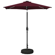 Tuinparasol 230x230 cm bordeauxrood met LED