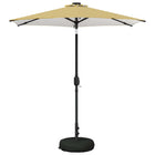 Parasol tuin 230x230 cm geel wit met led