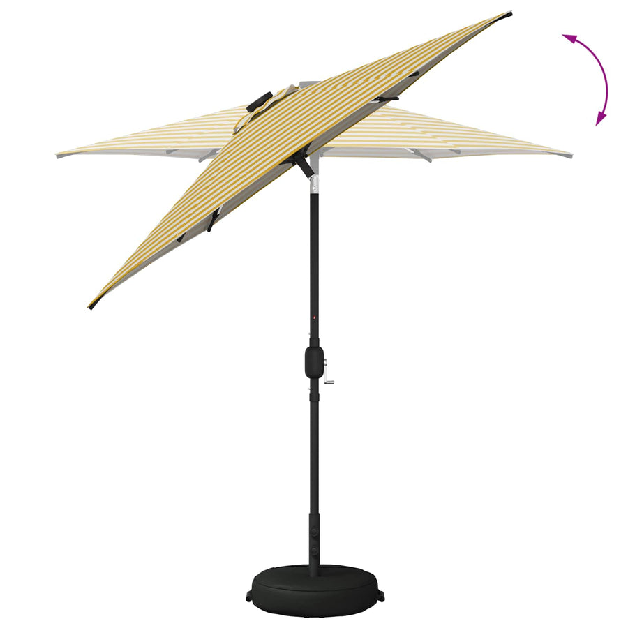 Tuin Parasol met LED Verlichting 230 x 230 cm Polyester