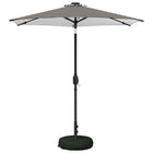 Parasol 226x226x228 cm led zwart
