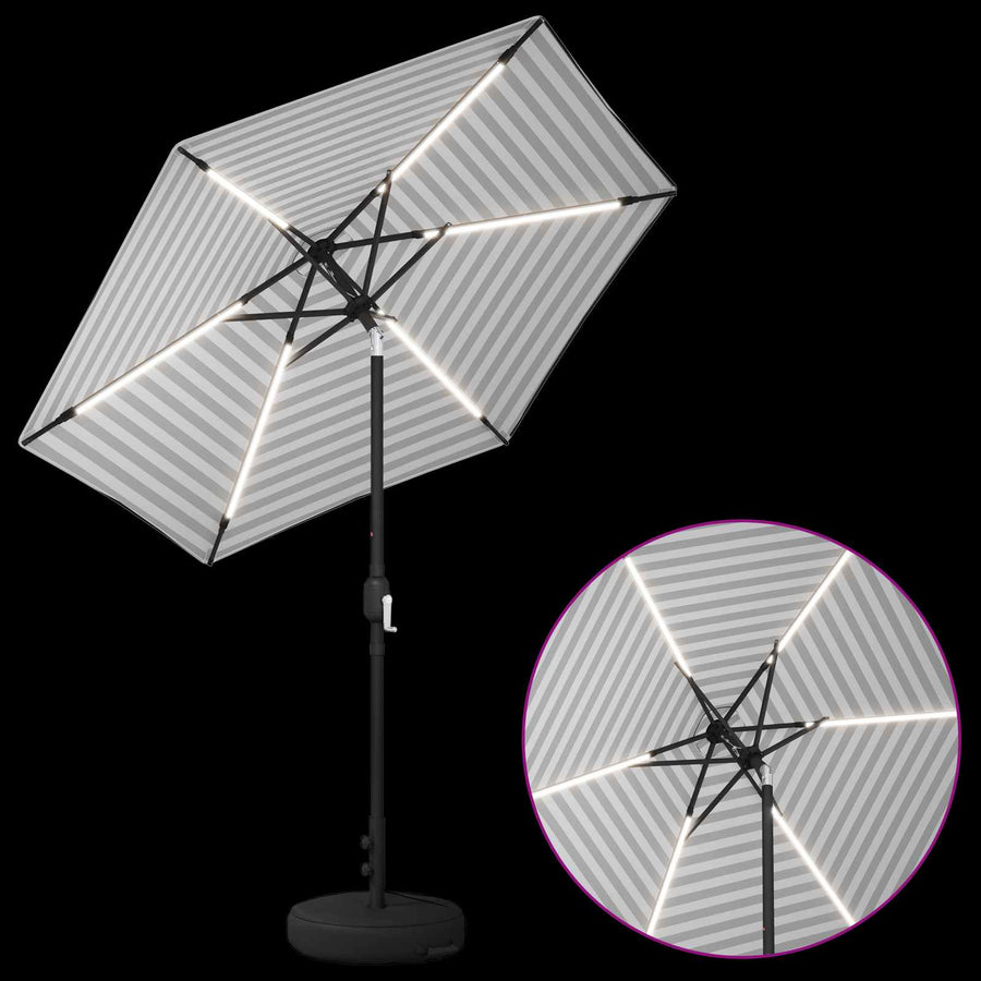 Tuin Parasol met LED Verlichting 230 x 230 cm Polyester
