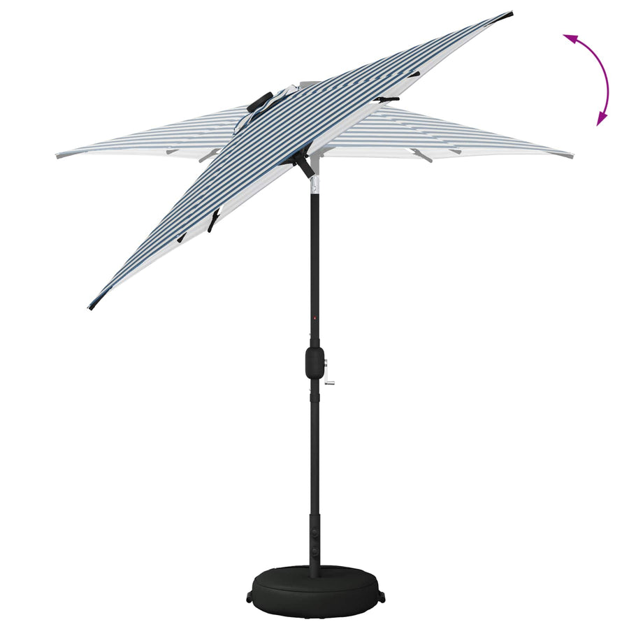 Tuin Parasol met LED Verlichting 230 x 230 cm Polyester