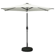 Parasol tuin met led 270x270 cm crèmekleurig polyester