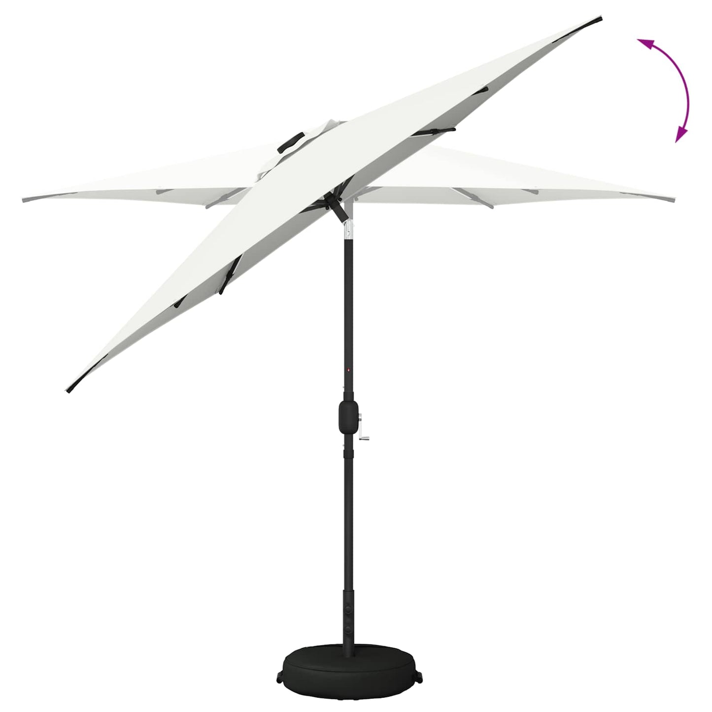 Tuin Parasol met LED Verlichting 270 x 270 cm Polyester