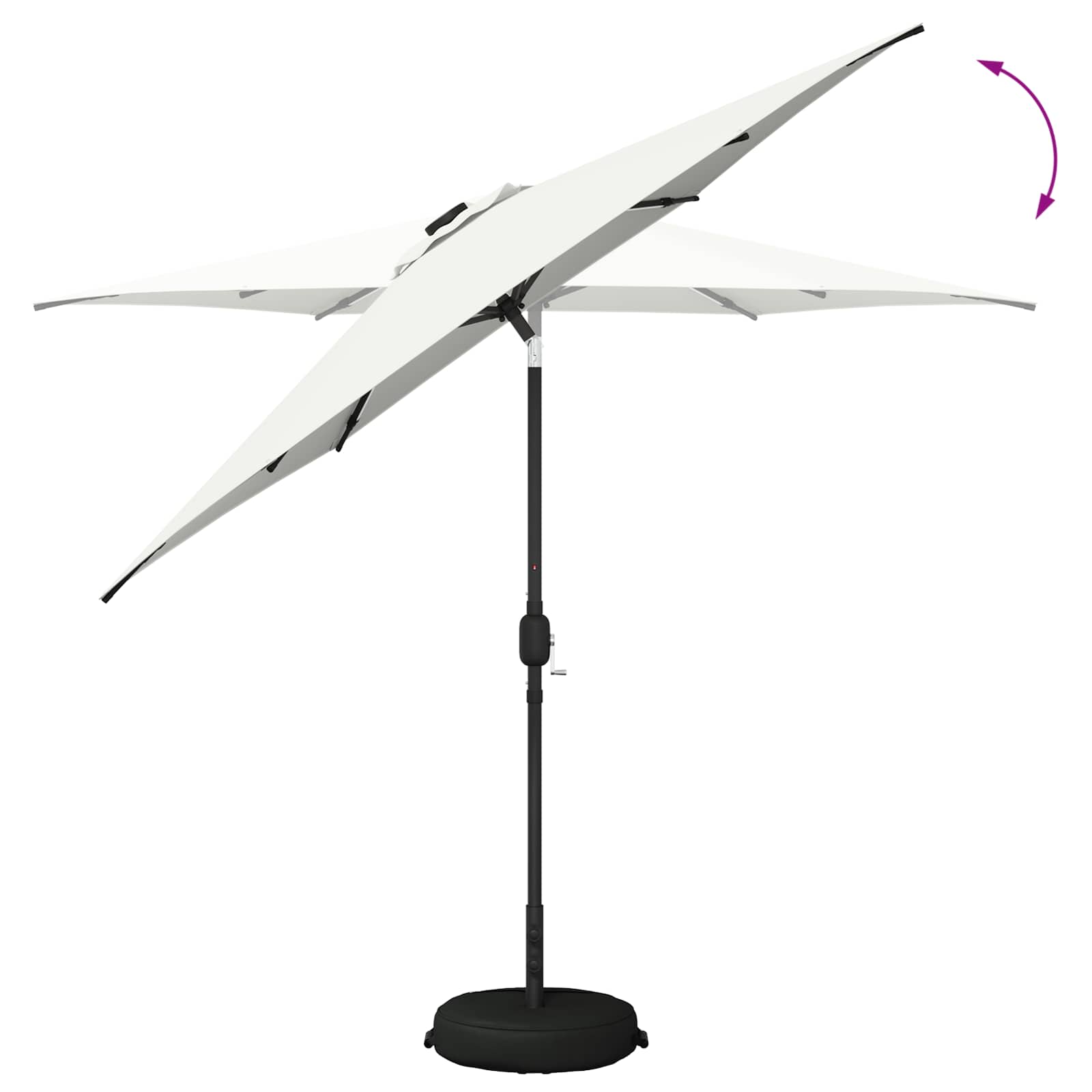 Tuin Parasol met LED Verlichting 270 x 270 cm Polyester