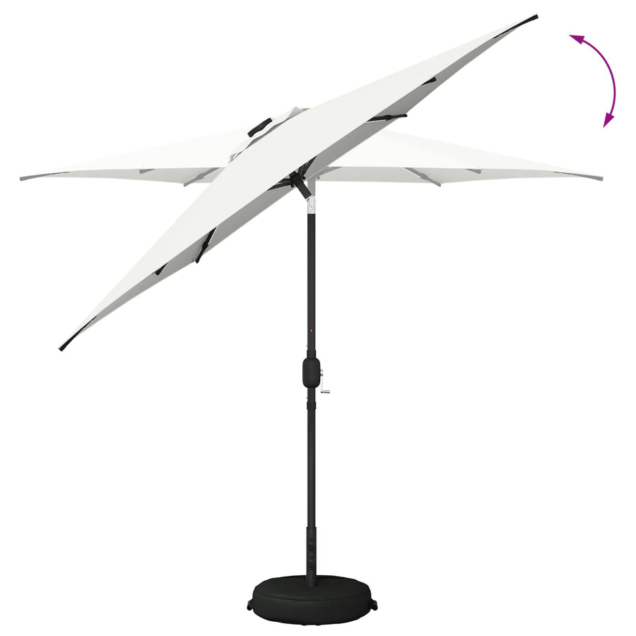 Tuin Parasol met LED Verlichting 270 x 270 cm Polyester