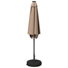 Tuin Parasol met LED Verlichting 270 x 270 cm Polyester Taupe