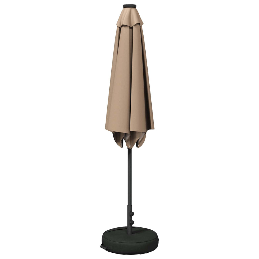Tuin Parasol met LED Verlichting 270 x 270 cm Polyester Taupe
