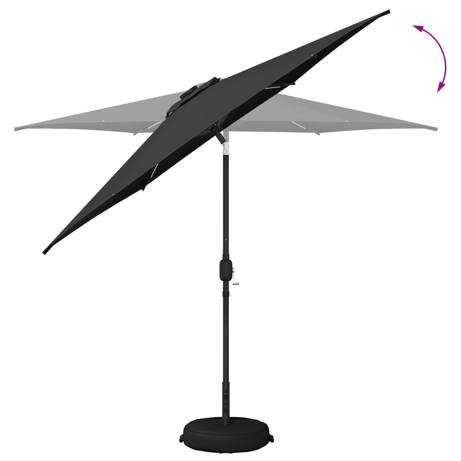 Tuin Parasol met LED Verlichting 270 x 270 cm Polyester