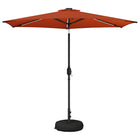 Tuinparasol 270x270 cm terracotta met LED