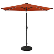 Tuinparasol 270x270 cm terracotta met LED