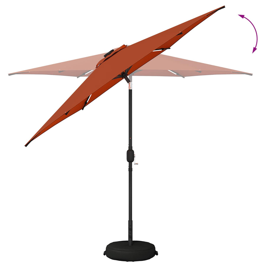 Tuin Parasol met LED Verlichting 270 x 270 cm Polyester