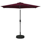 Parasol 270x270 cm bordeauxrood met LED