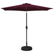 Parasol 270x270 cm bordeauxrood met LED