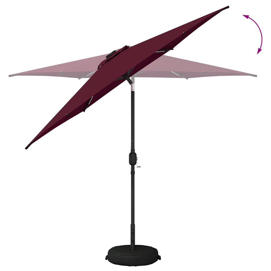 Tuin Parasol met LED Verlichting 270 x 270 cm Polyester