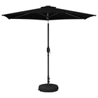 Tuinparasol 270x270 cm zwart met LED